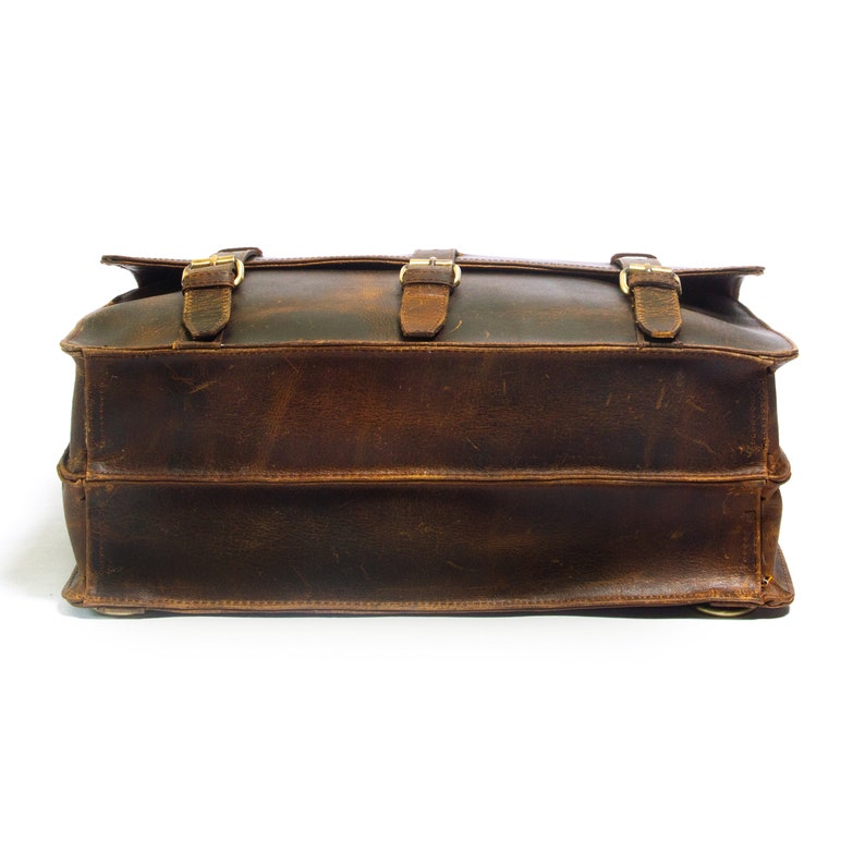 Personalized Leather Bag, Christmas Gift Idea, Leather Satchel, Leather Messenger, Leather Briefcase, Laptop Bag Portfolio, Messenger Bag image 10