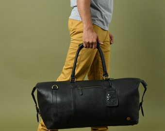 Leather Duffle Bag | Full Grain Buffalo Travel Bag for Men