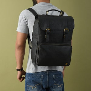 Personalised Gift For Him|Leather Laptop Backpack|Leather Backpack Men|Leather Backpack Women|Leather Rucksack|Travel Backpack|Gifts For Her