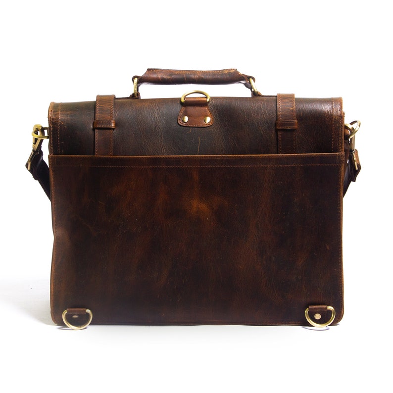 Personalized Leather Bag, Christmas Gift Idea, Leather Satchel, Leather Messenger, Leather Briefcase, Laptop Bag Portfolio, Messenger Bag image 7