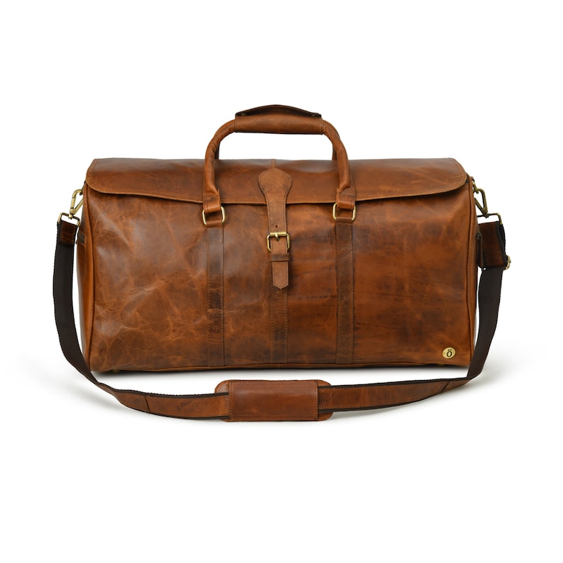 Mens Leather Duffle Bag