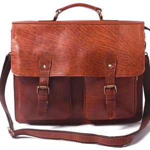 Personalised Leather Messenger Bag|Perfect Style Gift For Him|Handmade Laptop Bag|Crossbody Bag Men|Leather Briefcase For Men|Large Satchel