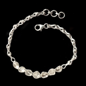 1.65 CTW Natural Polki Diamond Bracelet 925 Sterling Silver Genuine Bracelet Handmade Bracelet Anniversary Gift
