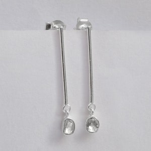 0.50 CTW Natural Polki Diamond earring 925 Sterling Silver Genuine earring Conflict free diamond Anniversary Gift Earring