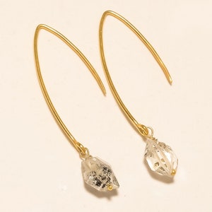 Hand Made,Herkimer Diamond,Dangle Earring, Gift Earring, Birthday Gift, Weeding Purpose, Beautiful Earring