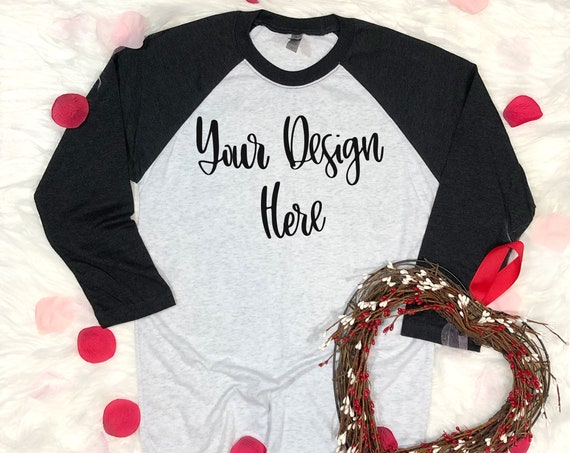 Valentines Day Next Level 6051 Raglan Mockup Photo