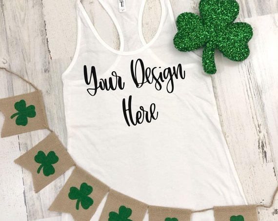 St Patricks Day Next Level 1533 White Mockup Photo St Patricks Day Next Level 1533 White Mockup Photo