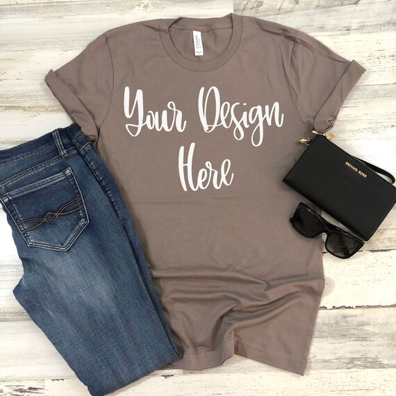 bella canvas pebble brown