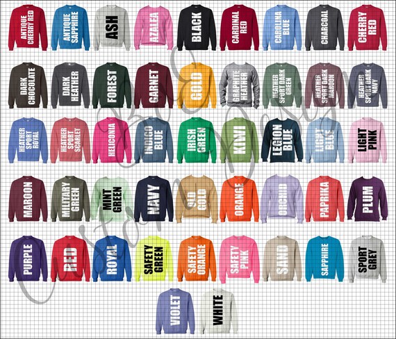 gildan 18000 colors