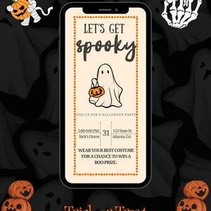 Halloween &quot;Boo&quot; Party Digital Invitation