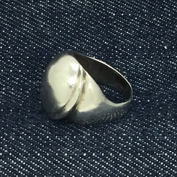 Vintage Dome Sterling Silver Ring Sz 6.5 - image 3