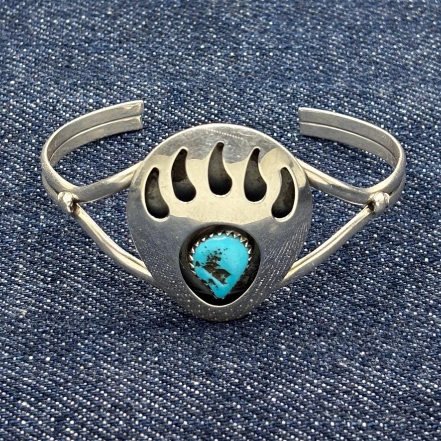 Bear Claw Turquoise Men's Ring