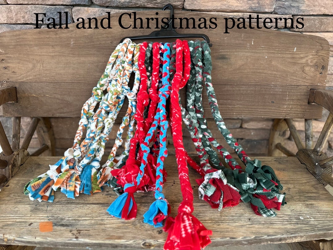 Braided Fleece Dog Tug Toys. Dog Rope Toy Braided Tug With Etsy