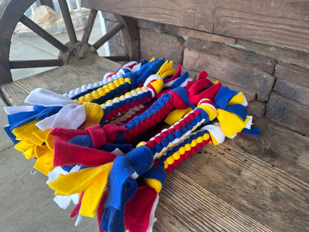 Braided Fleece Dog Tug Toys. Dog Rope Toy Braided Square Knit Etsy