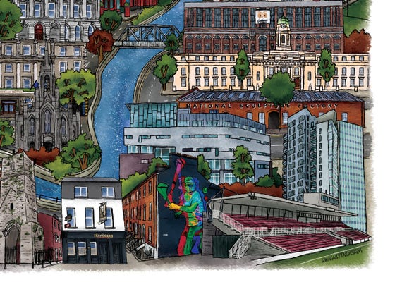 A3 Landmarks of Cork City, Co. Cork - Ireland - Irish Towns