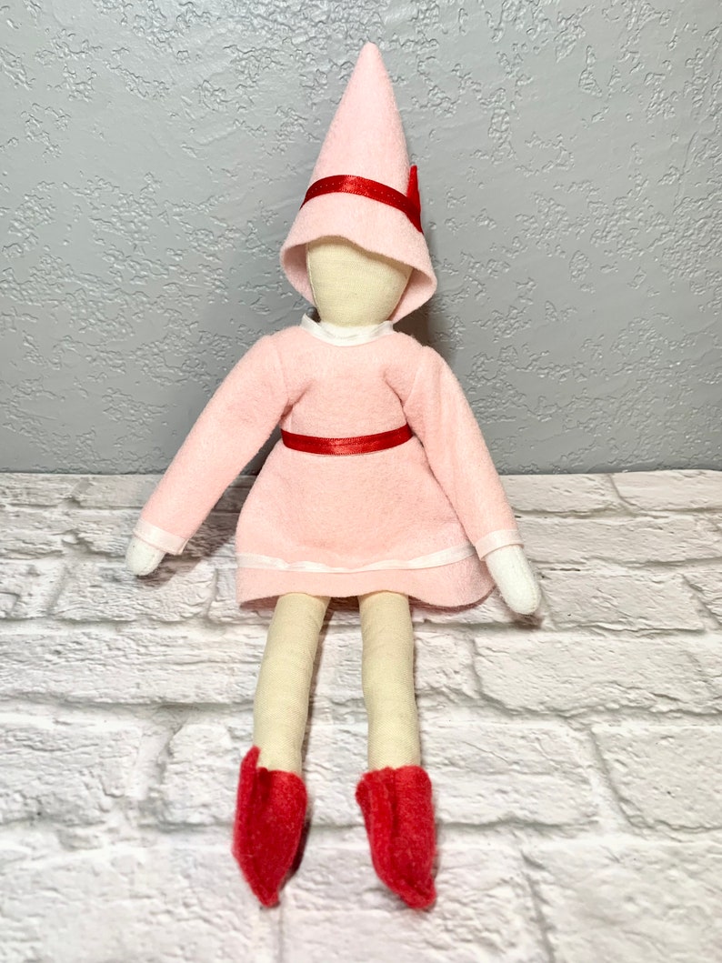 Tinsels Boutique Elf Doll Clothes Jovie the Elf Pink Dress Etsy