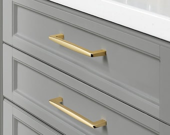 High Polished Luxury Gold Cabinet Pulls, Cabinet Knobs, Drawer Pulls, Drawer Knobs, Pulls, Knobs for homes, offices, cafes, restaurants etc.