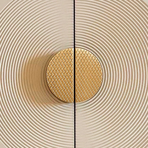 Semi Circle Brass Hammered Pulls Knobs Gold Handles Etsy