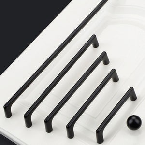 Matte Black Cabinet Pulls, Cabinet Knobs, Drawer Pulls, Drawer Knobs, Pulls, Knobs for homes, offices, cafes etc. image 1