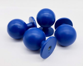 Blue Round Cabinet Knobs, Cabinet Pulls, Drawer Pulls, Drawer Knobs, Pulls, Knobs, Round Knobs for homes, offices, cafes, restaurants etc.