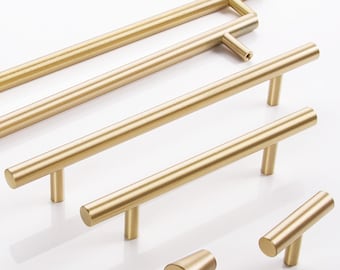 Luxury Gold Brass Cabinet Pulls, Cabinet Knobs, Drawer Pulls, Drawer Knobs, Pulls, Knobs for homes, offices, cafes, restaurants etc.