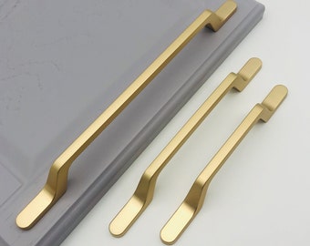 Matte Champagne Gold Cabinet Pulls, Cabinet Knobs, Drawer Pulls, Drawer Knobs, Pulls, Knobs for homes, offices, cafes, restaurants etc.