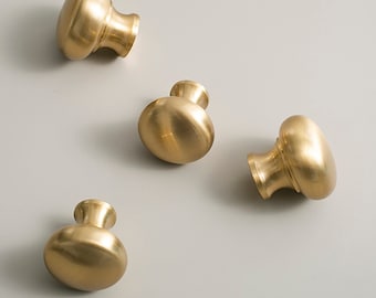 Brass Gold Cabinet Knob: Modern Drawer Knobs