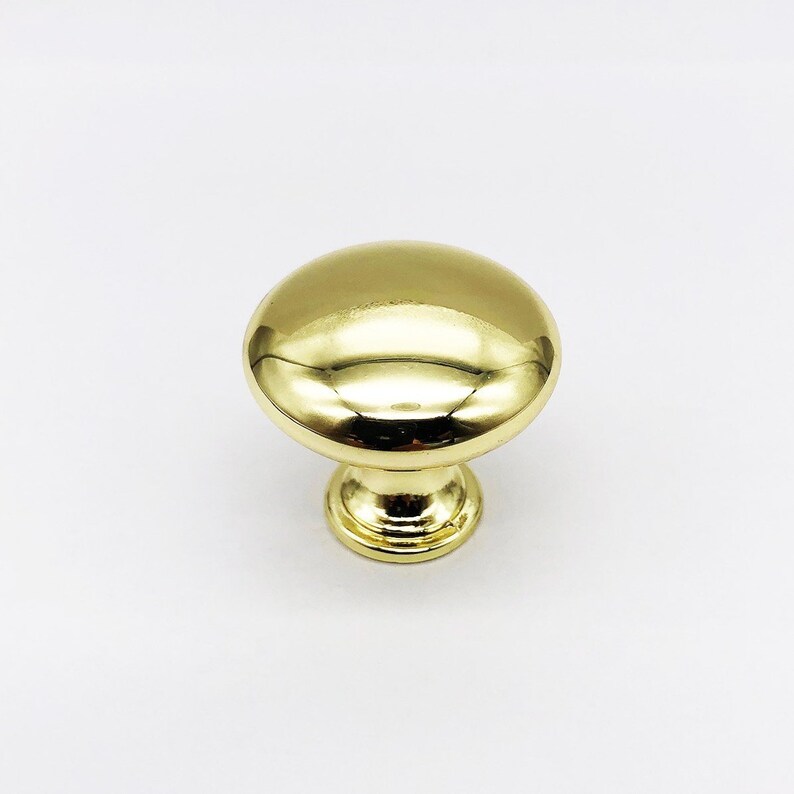 Shiny Gold Round Knobs Pulls Drawer Pulls Etsy