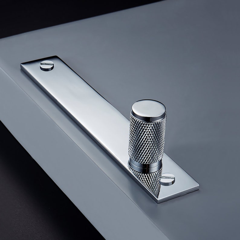 Luxury Polished Chrome & Gold, Matte Brass, Black Cabinet Pulls, Knobs, Knurled Pulls, Drawer Pulls, Handles, Wardrobe Pulls, Brass Pulls image 2