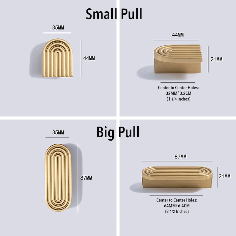 Mattgoldene Messing-Boho-geometrische Schrankgriffe, Kleiderschrankgriffe, Schubladengriffe, goldene Knöpfe und Griffe, Griffe für Kommodenknöpfe, Möbelbeschläge Bild 10