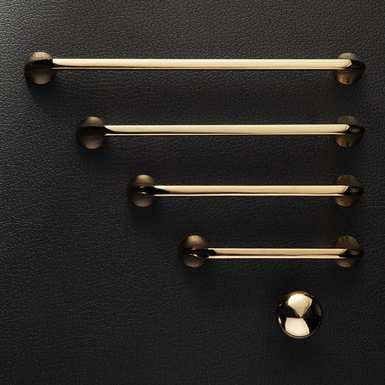 High Polished Luxury Gold Cabinet Pulls, Cabinet Knobs, Drawer Pulls, Drawer Knobs, Pulls, Knobs for homes, offices, cafes, restaurants etc. image 4
