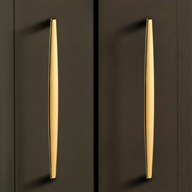 High Polished Luxury Gold Pulls Knobs Drawer Etsy