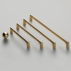 High Polished Luxury Gold Cabinet Pulls, Cabinet Knobs, Drawer Pulls, Drawer Knobs, Pulls, Knobs for homes, offices, cafes, restaurants etc.