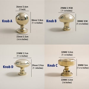 Polished Gold & Chrome Brass Cabinet Pulls, Cabinet Knobs, Drawer Pulls, Drawer Knobs, Cabinet handles, Wardrobe Pulls, Brass Pulls image 9