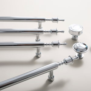Polished Chrome, Brass Cabinet Pulls, Cabinet Knobs, Drawer Pulls, Drawer Knobs, Cabinet handles, Wardrobe Pulls, Brass Pulls