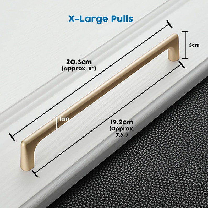 Matte Champagne Gold Pulls Drawer Pulls Etsy