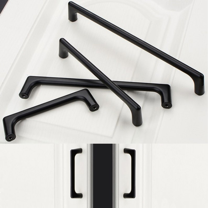 Matte Black Cabinet Pulls, Cabinet Knobs, Drawer Pulls, Drawer Knobs, Pulls, Knobs for homes, offices, cafes etc. image 3