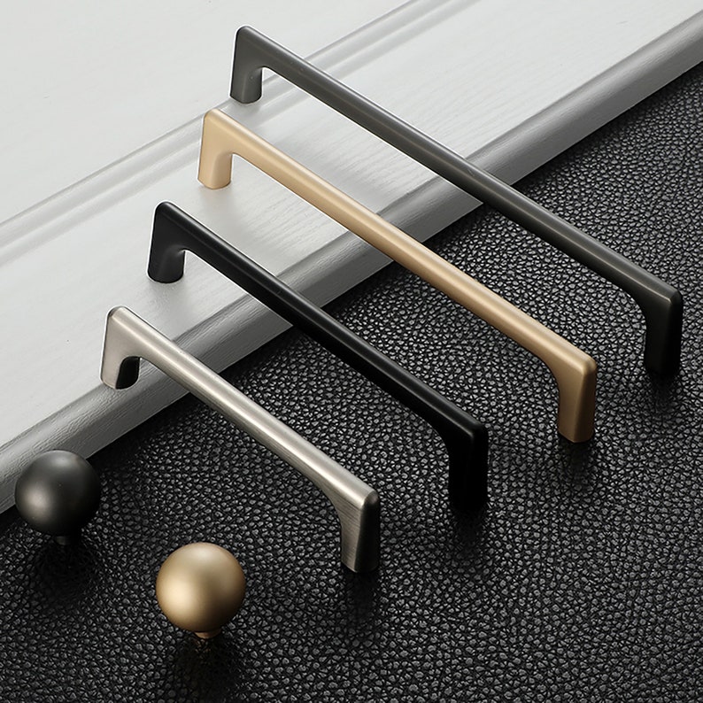 Matte Dark Gunmetal Grey Cabinet Pulls, Cabinet Knobs, Drawer Pulls, Drawer Knobs, Pulls, Knobs for homes, offices, cafes etc. image 9