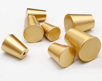 Luxury Gold Brass Cabinet Knobs: Minimalist Drawer Knobs