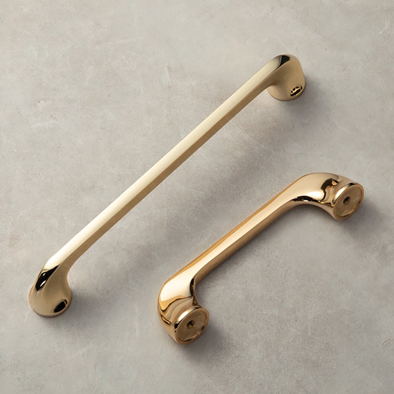 High Polished Luxury Gold Pulls Knobs Drawer Etsy