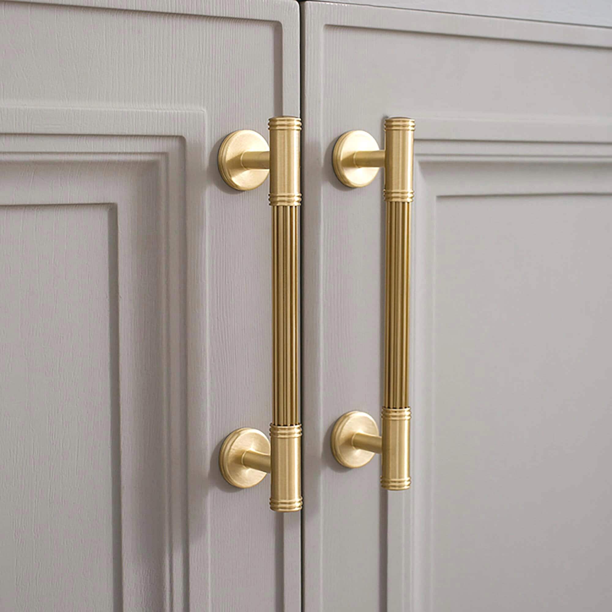 Poignées de meuble en laiton doré bord bordé, boutons de meuble, poignées et boutons de commode, poignées de tiroir, boutons de tiroir, poignées de penderie, boutons de garde-robe