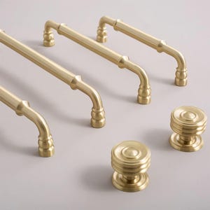 Luxury Gold Brass Cabinet Pulls, Cabinet Handles, Wardrobe Handles, Wardrobe Pulls, Dresser Pulls, Dresser Knobs, Drawer Pulls, Drawer Knobs