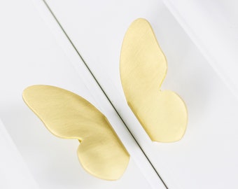 A Pair of Brass Butterfly Cabinet Pulls, Cabinet Knobs for homes, offices, cafes, restaurants etc.