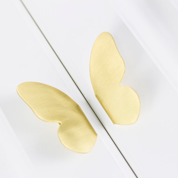 A Pair of Brass Butterfly Cabinet Pulls, Cabinet Knobs for homes, offices, cafes, restaurants etc.