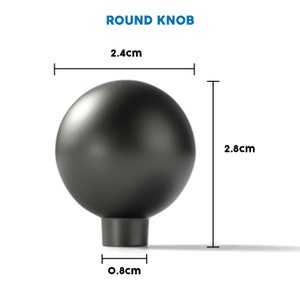 Matte Dark Gunmetal Grey Cabinet Pulls, Cabinet Knobs, Drawer Pulls, Drawer Knobs, Pulls, Knobs for homes, offices, cafes etc. image 4