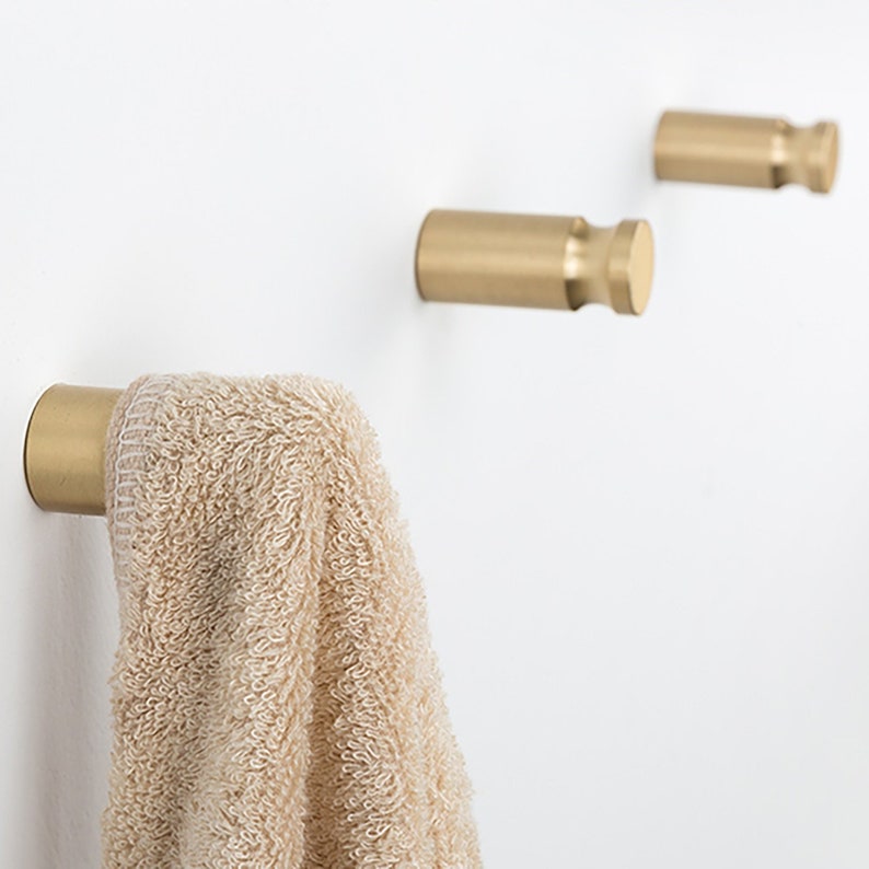 Gold Copper Round Wall Hooks Hooks Shelf Hooks Coat Etsy