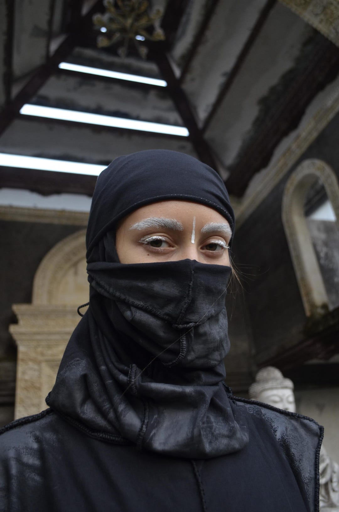 Balclava Rave Rave Outfit Mask. Cotton Full Face Mask. Burning Man Mask. Black ...