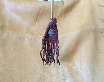 Boulder Opal & Deer Medicine Bag