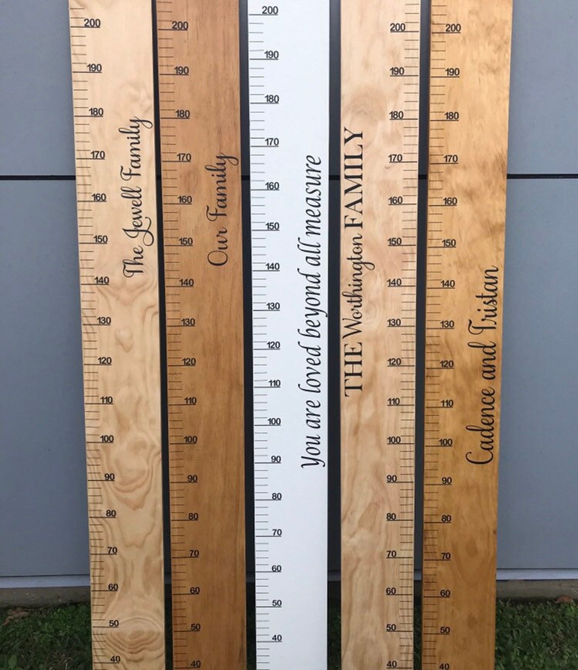 Wooden Height Chart Height Chart Ruler Measurement Etsy