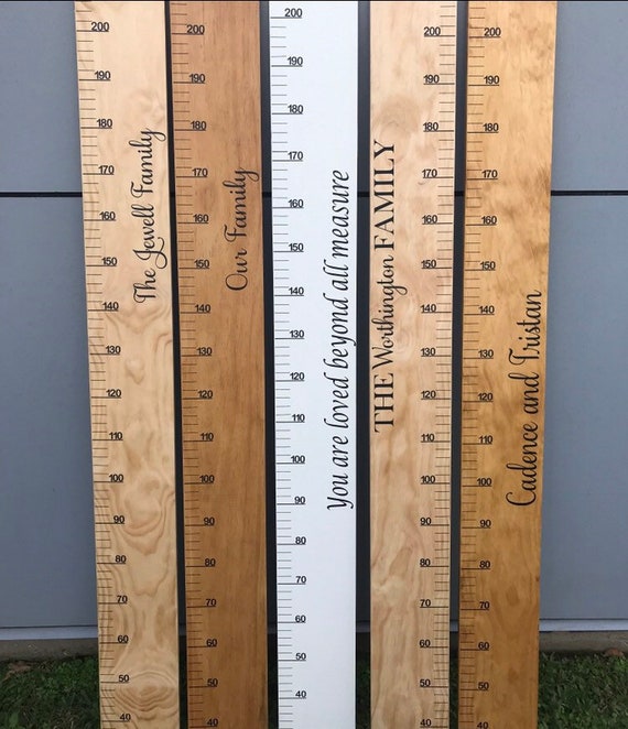 Wooden Photo Height Chart